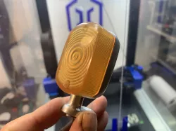 Turn signal cap mounted on Japanese motorcycle.