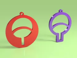 Uchiha earring pendant