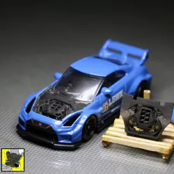VR38 Engine V.2 1/64 Scale Hot Wheels Nissan Skyline R35 LBWK