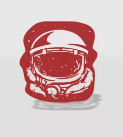 wall decor astronaut helmet