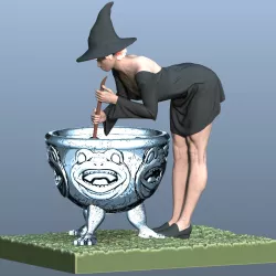 witch cooking (halloween)