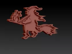 witch halloween cookie cutter