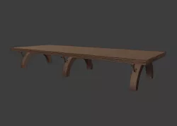 Wooden Banquet Table (28mm Scale)