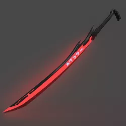 YONE demon katana cosplay League of Legends  LOL  printing