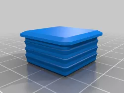 1" square tube cap