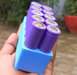 18650 LITHIUM ION DOUBLE ROW BATTERY FIXTURE FOR STRIP WELDING ( 5x2 )