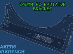 240mm PC Radiator Mounting Bracket