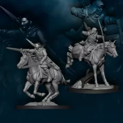2x Human North Rider - Mounted | North Humans | Fantasy