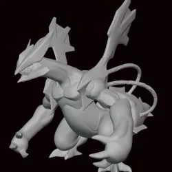 646- Black Kyurem Pokemon Figure