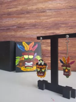 AkuAku & UkaUka Crash Bandicoot Earrings