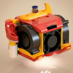 ApolloLander - Dual 5015 shroud - Stock hotend - Bowden, Orbiter/Sherpa Extruder