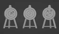 Archery Target Set { Tripod } ( 28mm Scale )