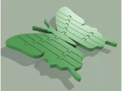 Articulated flexible butterfly