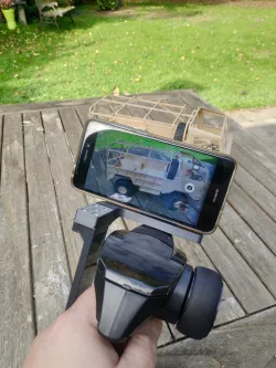 Axial SCX24 transmitter phone holder (front) for video recording