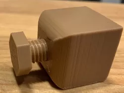 Block and Screw Desk Fidget Toy