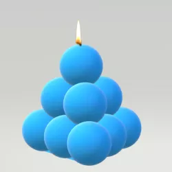 Bubble Pyramid Candle