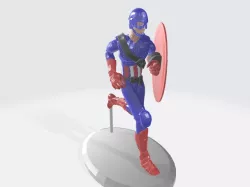 captain america action figure + to build