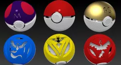 Cat Ball Toy x6 (Pokeballs FULL Models)