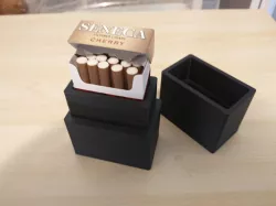 Cigarette pack tabletop holder