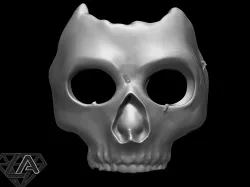 COD MW 2019 Ghost Azrael Mask