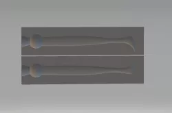 Crazy paddle tail mold