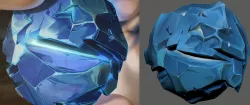Crystal Hextech Arcane STL 30mm 3D