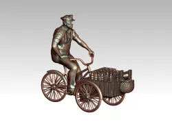 cyclist 3D print model