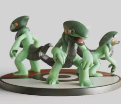 Cyclizar- LEGENDARY -POKEMON SCARLET AND VIOLET POKEDEX- FAN ART - POKÉMON FIGURINE