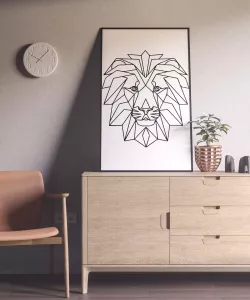 Decorative Geometric Lion