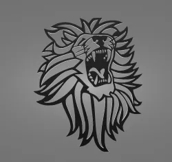Decorative mural, Lion