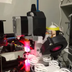 Direct Bondtech BMG Extruder using E3D v6 and Volcano hotend 5015 Fan BLTouch for CR-10, Tevo Tornado and Ender-2