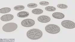 Dragon Ball Symbol Bases/Coasters