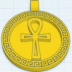 Egyptian Medallion Cross Ankh