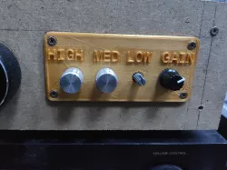 Equalizer plate for an audio amplifier