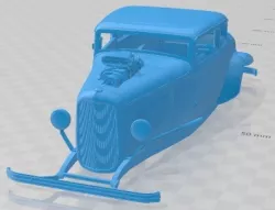 Ford Coupe 1932 Custom Printable Printable Body Car