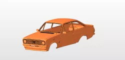 ford escort mk2 BODY SHELL FOR 1:10 RC CAR STL FOR 3D PRINTING