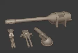 Gaslands Cannon Weapon Set