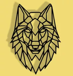 Geometric wolf