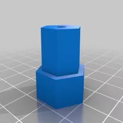 Hex wheel hubs for 3mm and 4mm D shafts