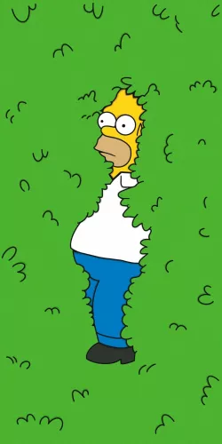 Homer Simpson  Bush GIF Christmas Bauble snap in colors