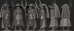 Irene Belserion (Fairy Tail) miniature for DnD (wizard, warlock, mage)