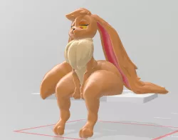 KazzyPoof Sitting model