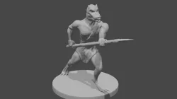 Kobold warrior miniature