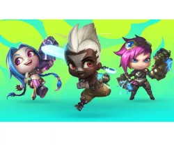 League of Legends TFT Chibi Little Legends (Ekko, Vi, Jinx)