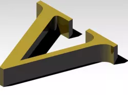 Letter V of the alphabet (NO SUPPORT)