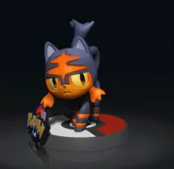 Litten - POKÉMON FIGURINE - 3D PRINT MODEL