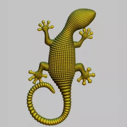 lizard STL, OBJ