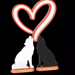 Love Lamp Wolf Edition Valentine Valentinstag Heart Couple