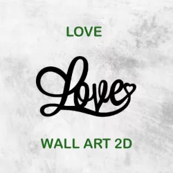 LOVE WALL ART 2D 02
