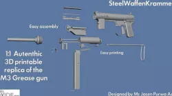 M3A1 Grease Gun Prop with Internal